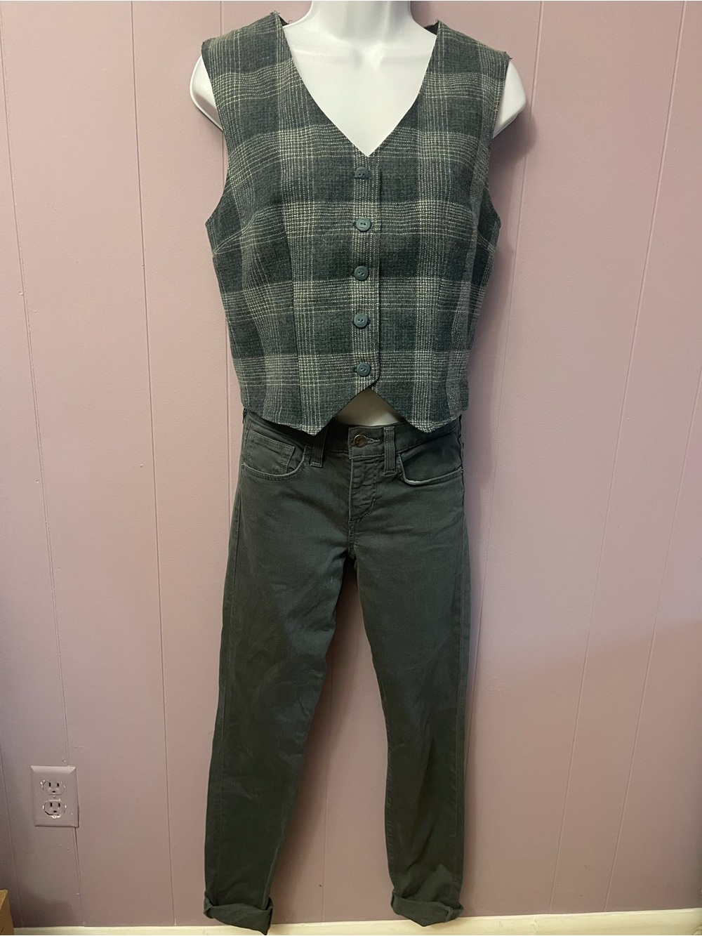 Joe's Jeans Olive Green Straight Leg Pants
